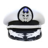 海軍一等士官長白刺繡大盤帽-白