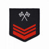 士官兵階級臂章 - 信號中士-黑