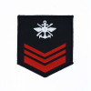 士官兵階級臂章 - 政戰中士-黑
